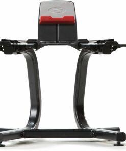 Bowflex SelectTech Dumbbell Stand with Media Rack, Ergonomic, Wheeled, Compact for Models 552/560/1090