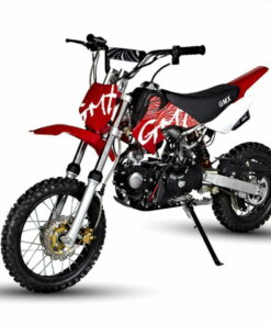 GMX Rider X 125cc Semi-Automatic Dirt Bike, Red, Electric Start, Hydraulic Disc Brakes, Air-Cooled 4-Stroke Engine