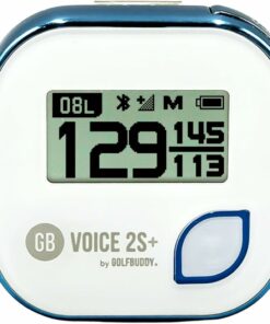 GOLFBUDDY Voice 2S+ Golf GPS Rangefinder with Slope Mode, Long Battery, Preloaded Courses, Blue