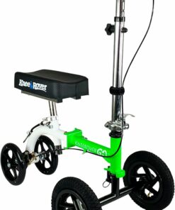 KneeRover GO HYBRID All Terrain Knee Scooter, Race Car Green, Adjustable, Compact, Heavy Duty, Ideal for Foot Injury Recovery