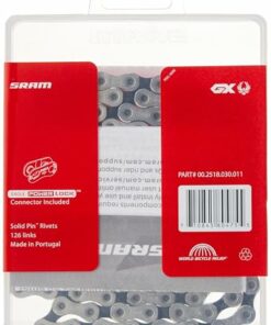 SRAM GX Eagle 12-Speed Chain with PowerLock, 126 Links, Silver/Gray, Mountain Bike Accessory