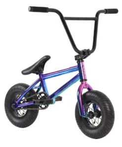 Sullivan Mini BMX Bike Neo-Chrome - Kids Freestyle, 10" Lightweight Wheels, 3" Tires, 25T-9T Gearing, Ages 7-12