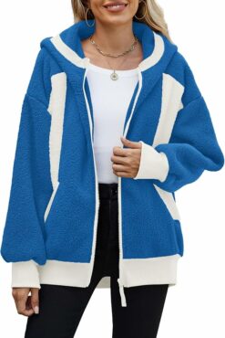 Fuzzy Zip Up Jacket WO7