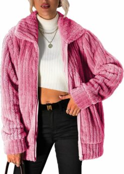 Pink Fleece Winter Jacket WO19