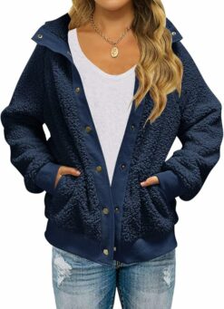 Sherpa Fleece Button Jacket WO10