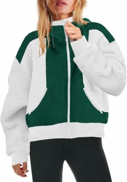Trendy Oversized Sherpa Jacket WO6