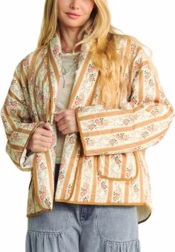Women’s Floral Quilted Jacket WO47